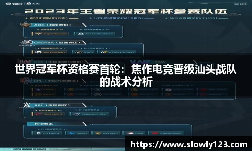 世界冠军杯资格赛首轮：焦作电竞晋级汕头战队的战术分析